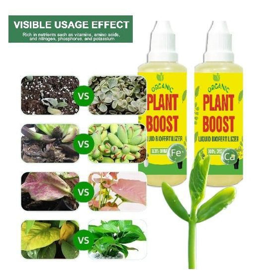 EverGrow Organic Plant Boost Liquid Biofertilizer β 4-Piece All-in-One Crop Vitality Kit
