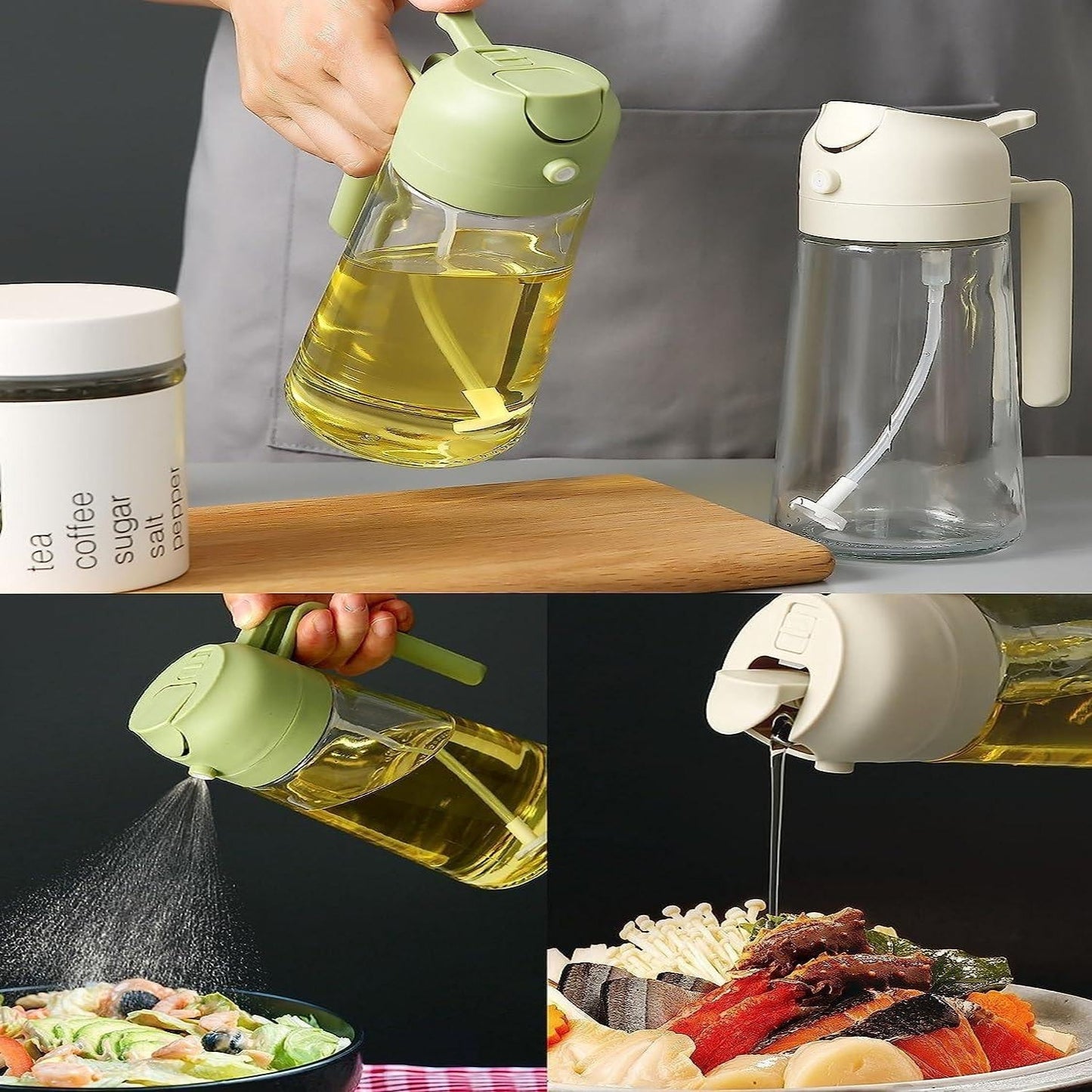 2 in 1 Oil Sprayer cum Dispenser