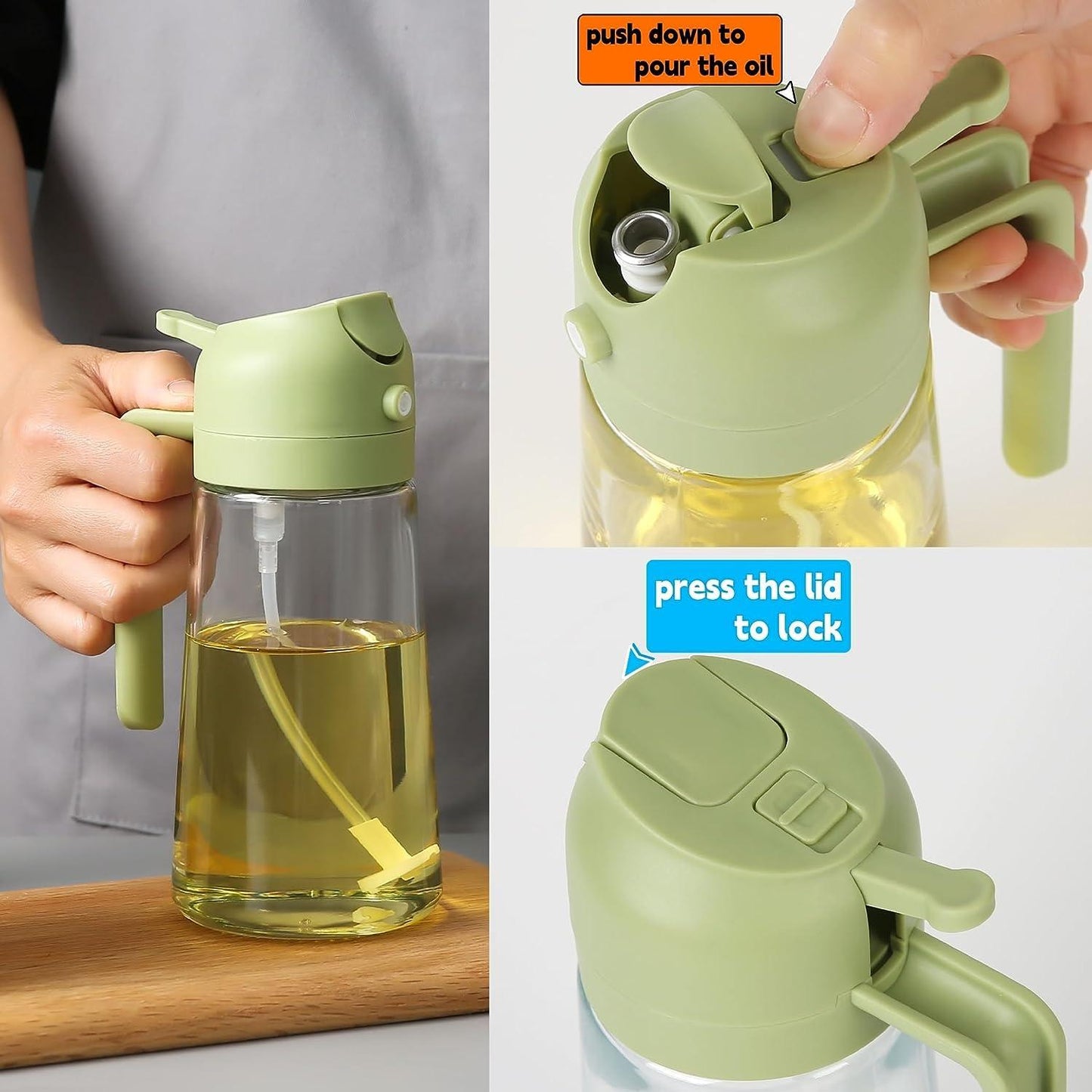 2 in 1 Oil Sprayer cum Dispenser