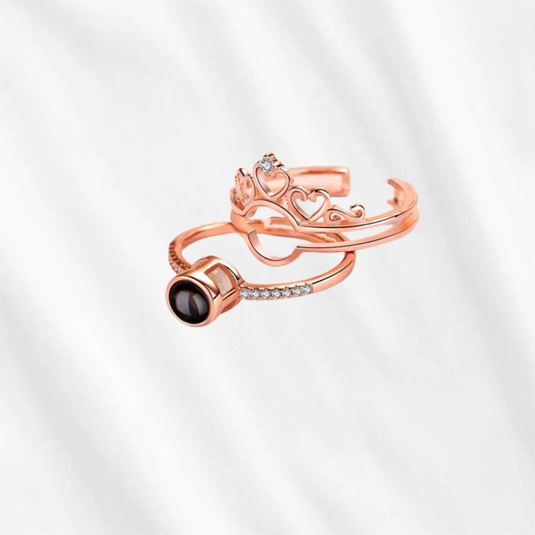 LoveGlow Ring – 'I Love You' in 100 Languages Projection Ring for Her