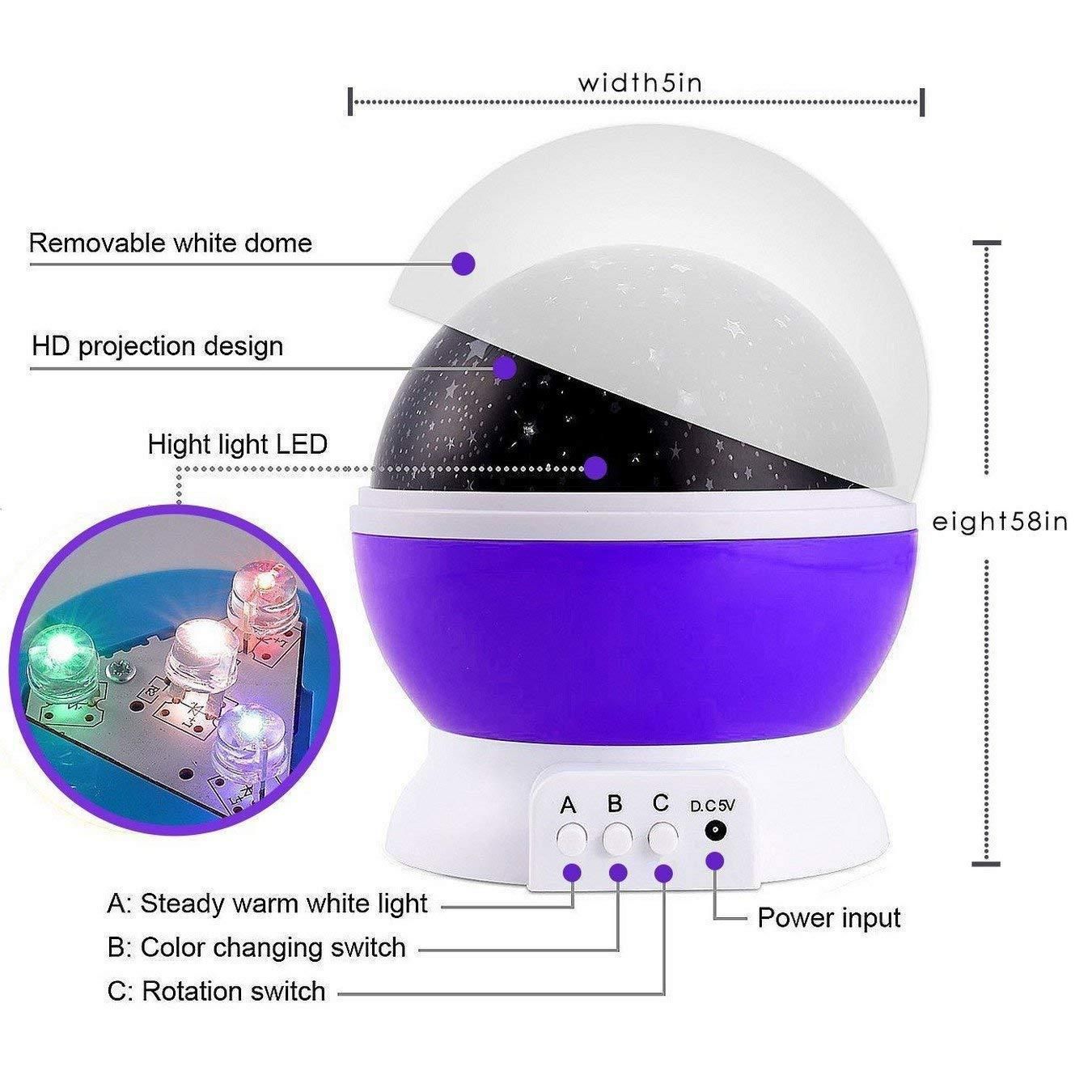 Cosmic Dream Rotating Projection Lamp Pro