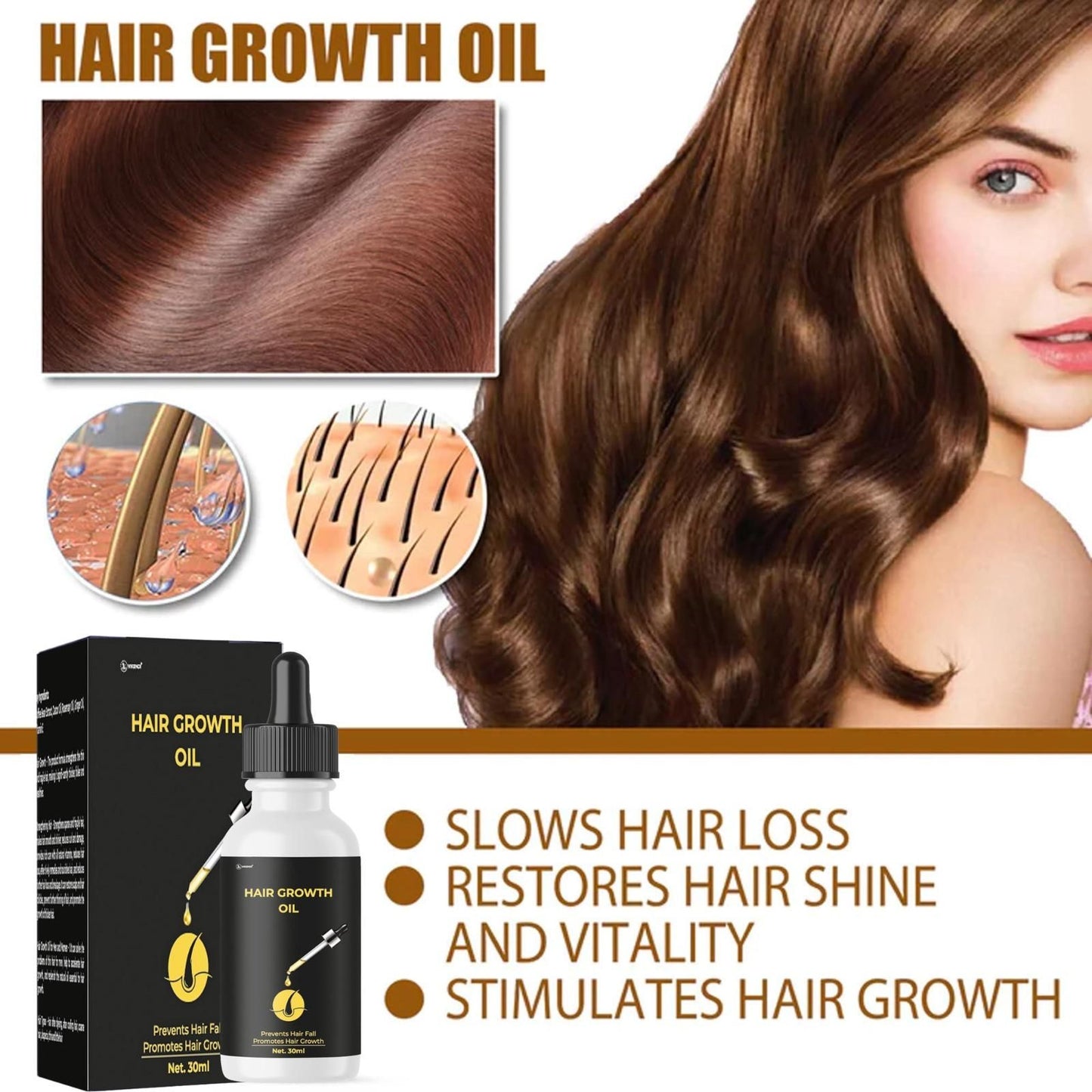 Hair Growth Oil 30ML Natural Qyality