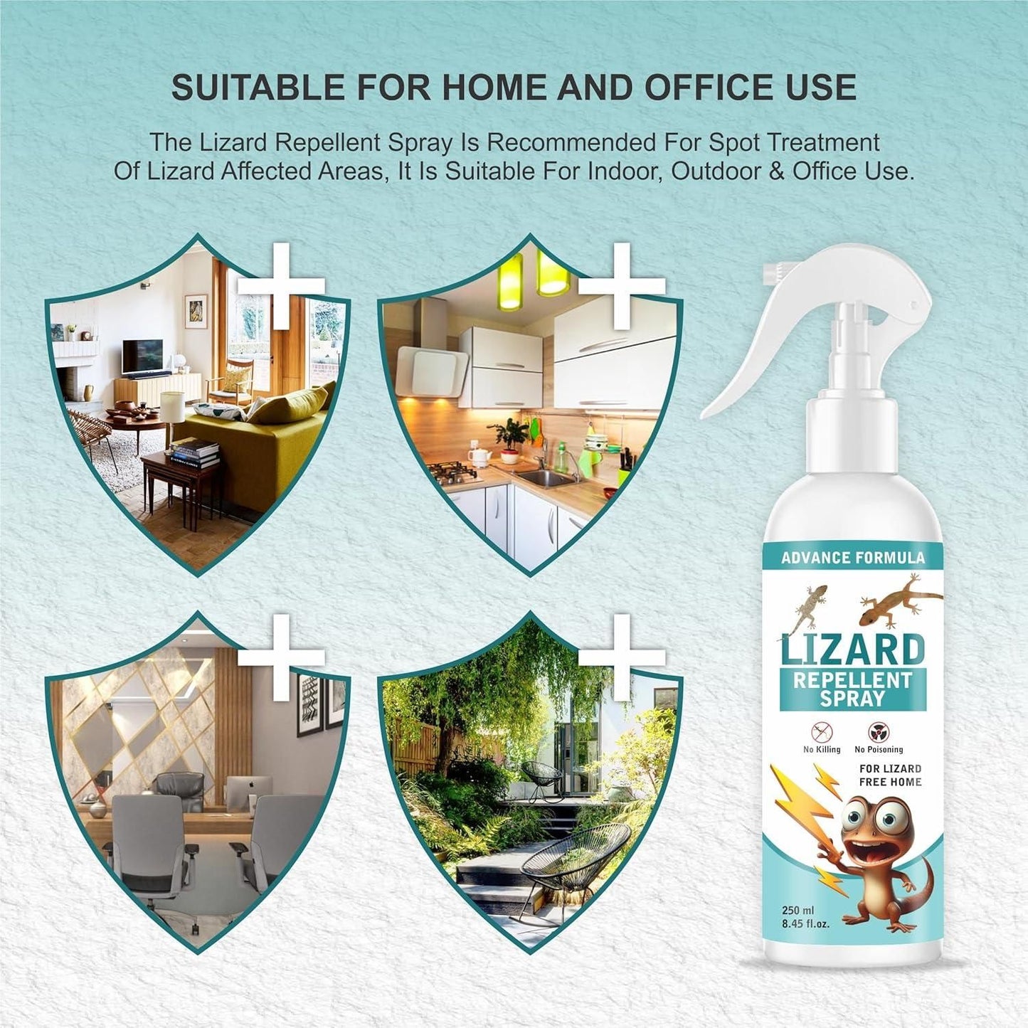 LizardShield Pro+ Natural Lizard Repellent Spray – Twin Pack