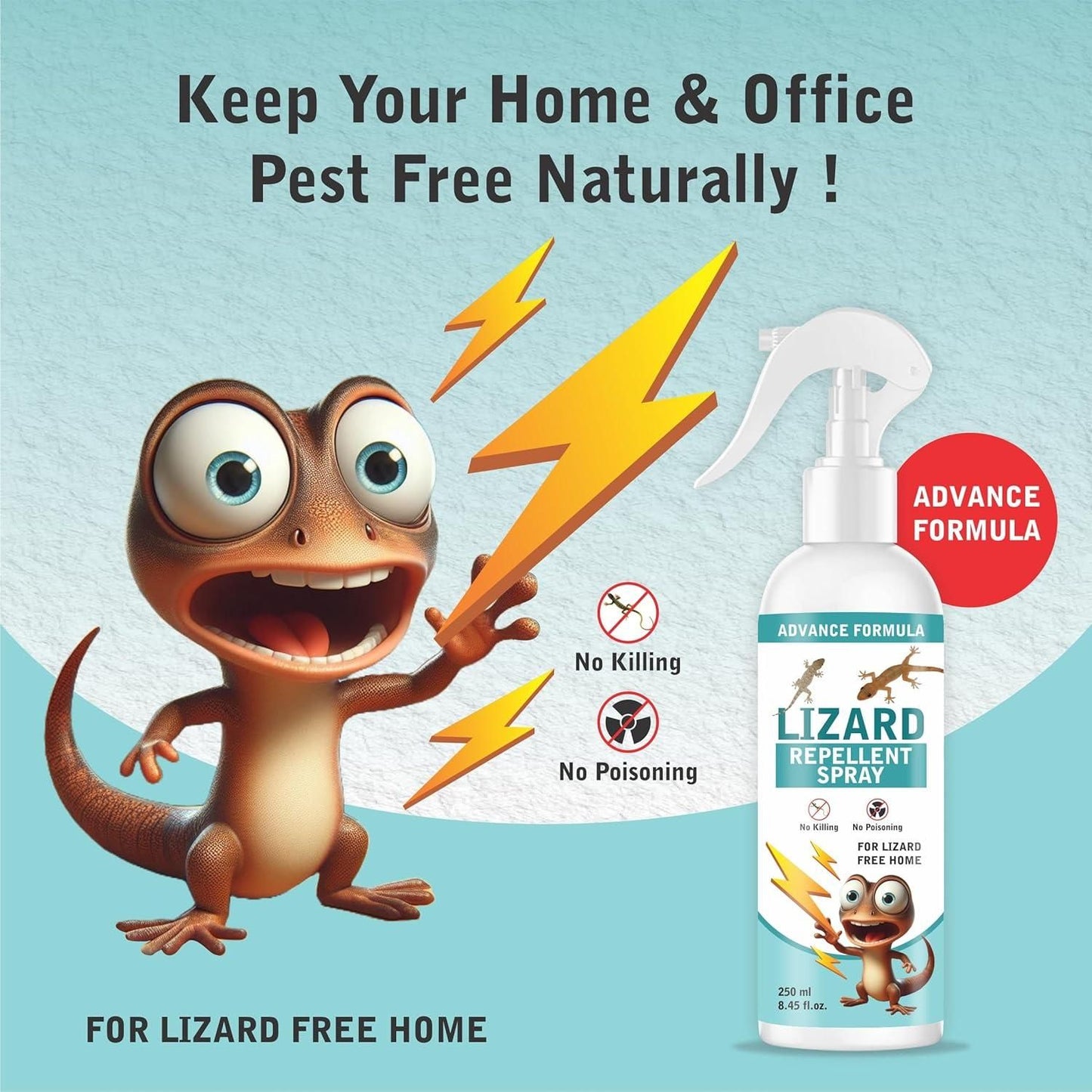 LizardShield Pro+ Natural Lizard Repellent Spray – Twin Pack